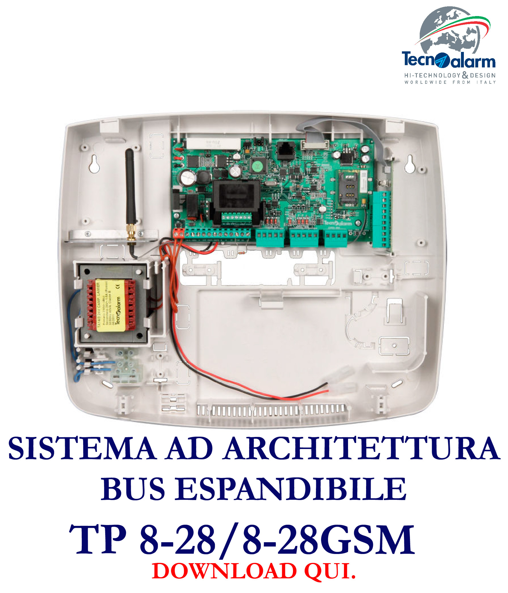 sistema ad architettura bus espandibile TP 8-28/8-28GSM  